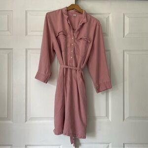 Old Navy Pink Lyocell Collar Dress